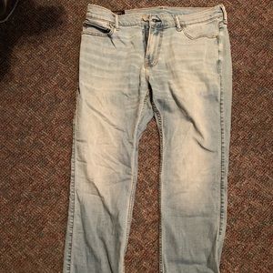 Men’s light washed Abercrombie and fitch pants